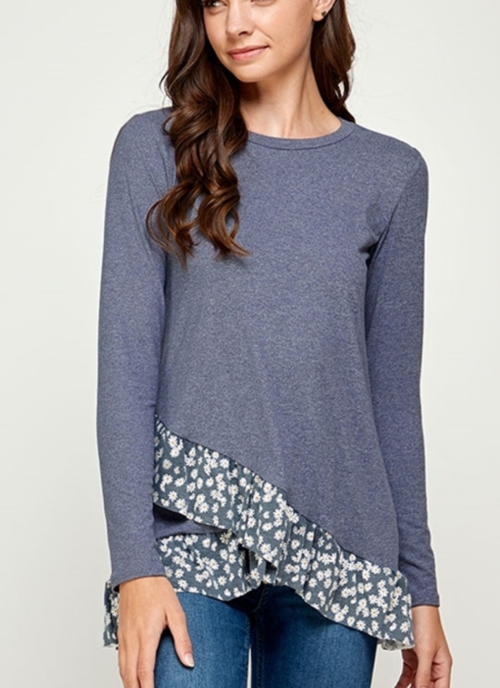 NWT Navy with Floral Shirt